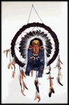 48 cm. Indian -eagle dreamcatcher.