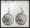 Flower of life örhängen i Äkta silver.