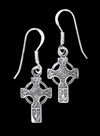 Örhängen Keltiskt kors i Äkta silver.