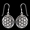 Flower of life örhängen i Äkta silver.