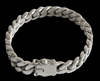 10 mm. Pansarlänk silverarmband.