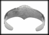 Bred Tors hammare armband i rostfritt stål.