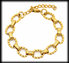 Elegant armband för henne - guldpläterat rostfritt stål.