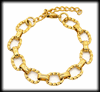 Elegant armband för henne - guldpläterat rostfritt stål.