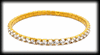 Strass armband i guldpläterat rostfritt stål.