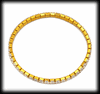 Strass armband i guldpläterat rostfritt stål.