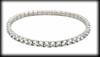 Strass armband i rostfritt stål.