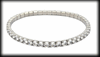 Strass armband i rostfritt stål.