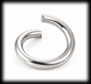 10 mm. Smyckes ring i rostfritt stål