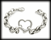 Hjärta armband - Fancy Heart Bracelet in stainless steel.