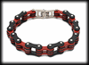 11.5 mm. Indian färgerna. MC Armband i stål. 