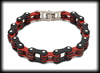 11.5 mm. Indian färgerna. MC Armband i stål. 