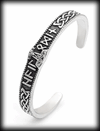 Tors hammare armband i rostfritt stål.