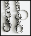 Plånboks kedja / nyckelring kedja i rostfritt stål.