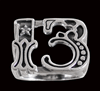 13 Ring med bling i Äkta silver.