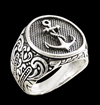 "Tattoo-style" ankar ring.