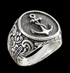 "Tattoo-style" ankar ring.