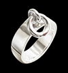 6 mm. O-ring i Äkta silver.