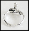 Liten nätt orm ring i Äkta silver.