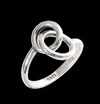 Circles of love. Silverring.