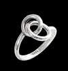 Circles of love. Silverring.