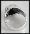 Little death - dödskalle ring med underkäke i Äkta silver.