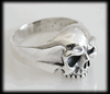 Little death - dödskalle ring med underkäke i Äkta silver.