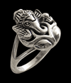 Ganesha ring i Äkta silver.