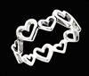 "Lots of LOVE" Hjärta ring i Äkta silver.