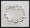 "Lots of LOVE" Hjärta ring i Äkta silver.