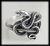 Silverring med kobra - En snygg ormring.