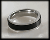 6 mm. Svart stål spinner ring.