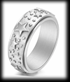 8 mm. "A star is born" Spinner ring i rostfritt stål..