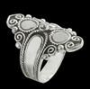 Stor silver ring.