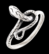 Liten nätt orm ring i Äkta silver.