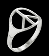 PEACE ring i Äkta silver.