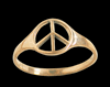 PEACE ring i Brons.