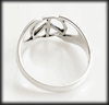 Peace ring med Claddagf i Äkta silver.
