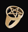 Pentagram ring i Brons.