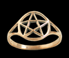 Pentagram ring i Brons.