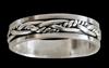 5.5 mm. Spinner ring / stressring i Äkta silver..