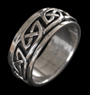 Keltisk spinner ring i Äkta silver.
