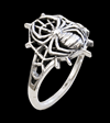 Spindel ring i Äkta silver. 