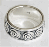 Elegant spiralring i Äkta silver.