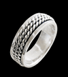 6.5 mm. Spinner ring / stressring i Äkta silver.