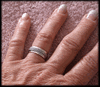 6.5 mm. Spinner ring / stressring i Äkta silver.