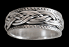 8.2 mm. Flätad spinner ring / stressring i Äkta silver..