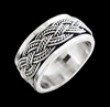 10 mm. Spinner ring / stressring i Äkta silver.