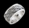 10 mm. Spinner ring / stressring i Äkta silver.