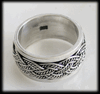 10 mm. Spinner ring / stressring i Äkta silver.